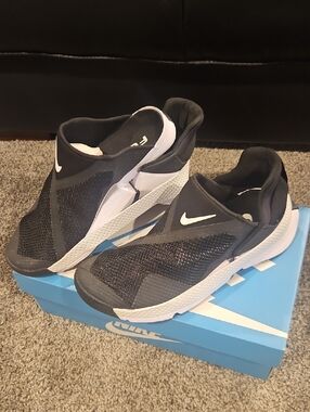 Nike Slip-On Athletic Sneakers - Black and White